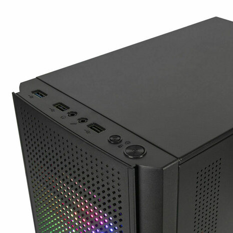 ATX Semi-toren BehuizingMars Gaming MC300 Zwart LED RGB RGB mATX 8