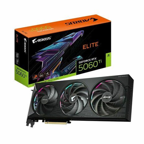 Videokaart Gigabyte GV-N506TAORUS E-16GD geforce rtx 5060 ti 16 GB GDDR6 1