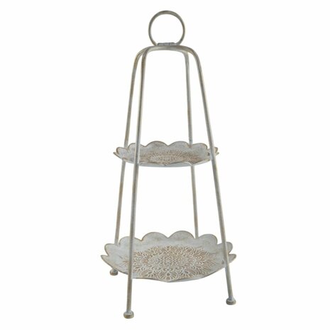 Snackdienblad Home ESPRIT Wit Gouden Arabisch 2