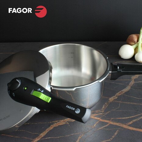 Set Snelkookpannen Fagor Roestvrij staal 10 L 2 Onderdelen 8