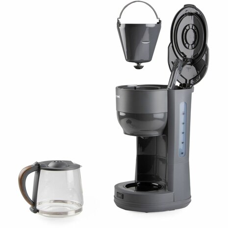 Drip Koffiemachine DOMO DO754K Grijs 900 W 10 Koppar 1,25 L 2
