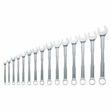 Combinatiesleutelset BOSCH 6-21 mm 15 Onderdelen 3