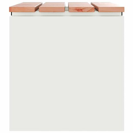 Tuinbank Wit 60 x 40 x 43 cm Staal 5