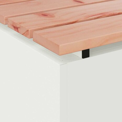 Tuinbank Wit 60 x 40 x 43 cm Staal 7