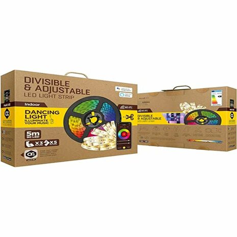 LED strips Muvit MIOLST002 5 m Zwart Multicolour Gouden F 1