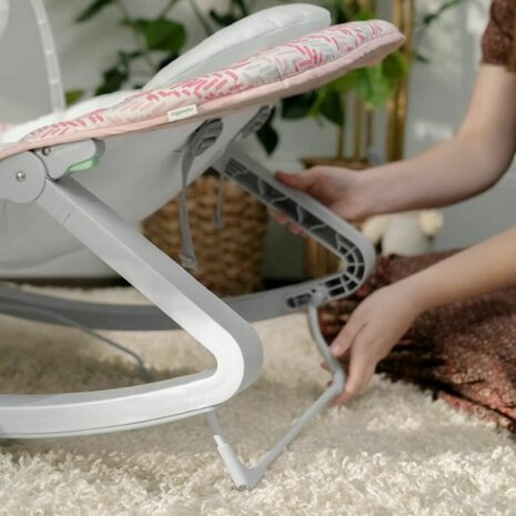 Baby wipstoel Ingenuity Grijs Roze 6