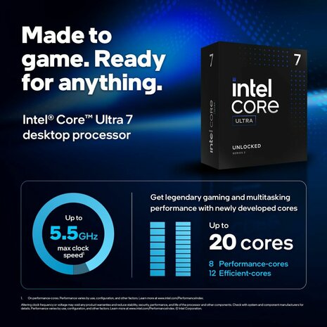 Processor Intel BX80768265KF intel core ultra 7 265KF 3