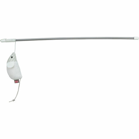 Kattenspeeltje Trixie Wit Polyester Plastic Muis 1