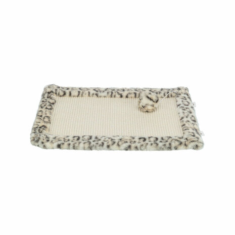 Krabpaal voor Katten Trixie Leo Crème Polyester Sisal EVA 55 x 35 cm Tapijt 1