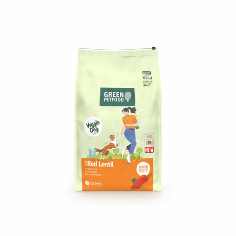 Voer Green Petfood VeggieDog Red Lentil 10 kg 1