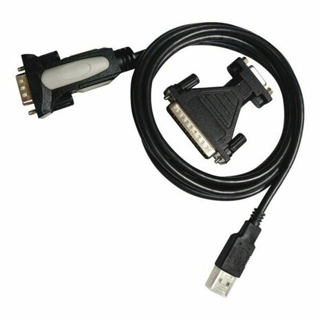 Adapter USB naar RS232 NANOCABLE 10.03.0002 Zwart 1,8 m 3