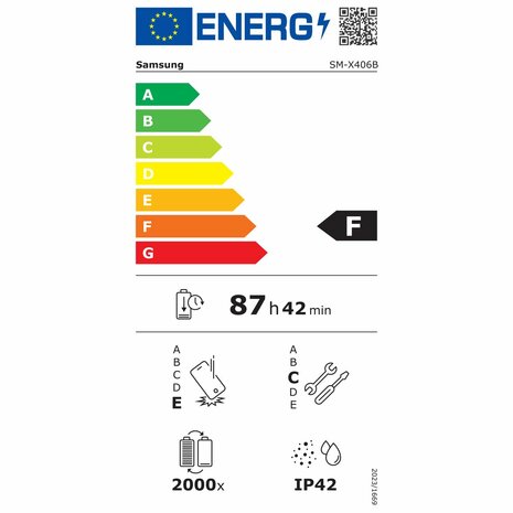 Tablet Samsung SM-X406BZAREUB Octa Core 6 GB RAM 128 GB Grijs 10,9" 5