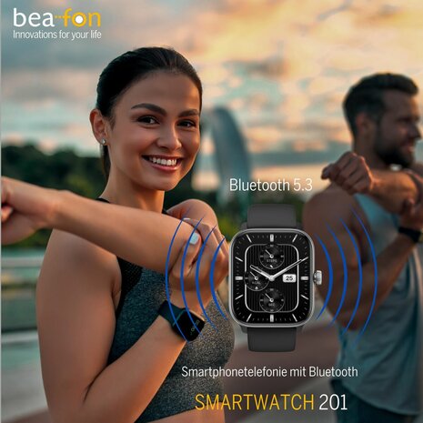 Smartwatch beafon WATCH 201 1,85" Zwart Zilverkleurig 5