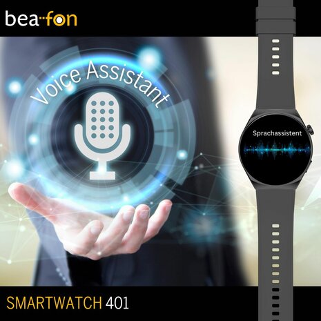 Smartwatch beafon WATCH 401 43 mm 1,43" Zwart Zilverkleurig 4