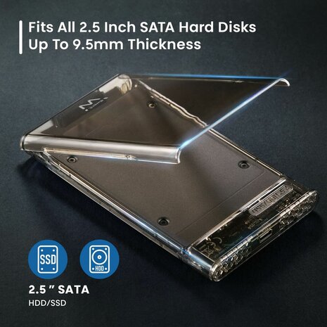 Externe Harde Schijf Ewent EW7068 Transparant 3