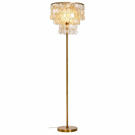Vloerlamp Home ESPRIT Beige Gouden 220 V 40 x 40 x 153 cm 3