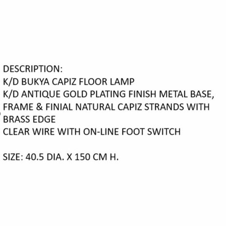 Vloerlamp Home ESPRIT Beige Gouden 220 V 40 x 40 x 153 cm 6