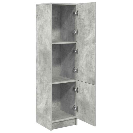 Hoge Kast Betongrijs 31.5 x 32 x 124 cm Bewerkt hout 5