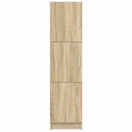 Hoge Kast Sonoma eiken 31.5 x 32 x 124 cm Bewerkt hout 6