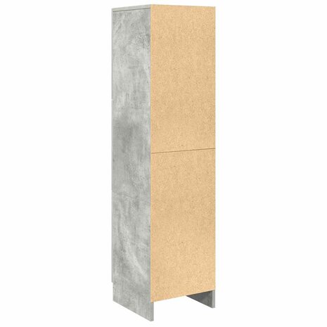Hoge Kast Betongrijs 31.5 x 32 x 124 cm Bewerkt hout 8