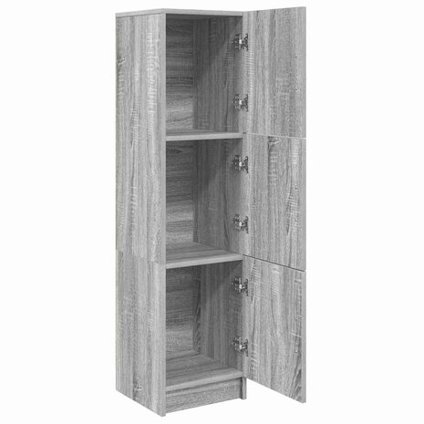 Hoge Kast Grijs sonoma 31.5 x 32 x 124 cm Bewerkt hout 5