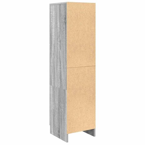 Hoge Kast Grijs sonoma 31.5 x 32 x 124 cm Bewerkt hout 7