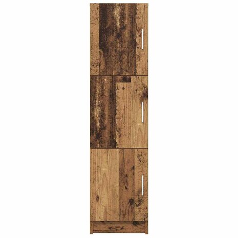 Hoge Kast Oud hout 31.5 x 32 x 124 cm Bewerkt hout 6