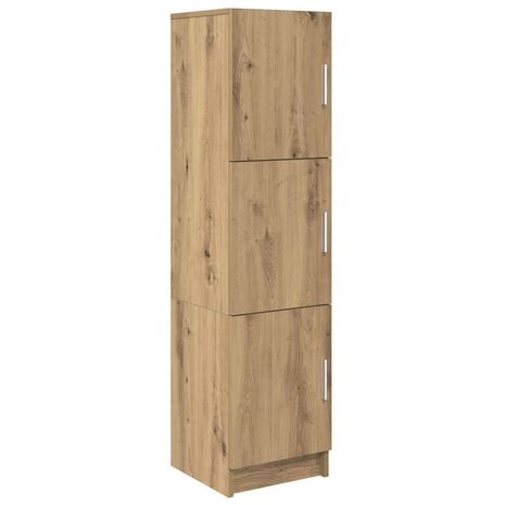 Hoge Kast artisanaal eikenkleurig 31.5 x 32 x 124 cm 2