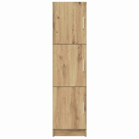 Hoge Kast artisanaal eikenkleurig 31.5 x 32 x 124 cm 6