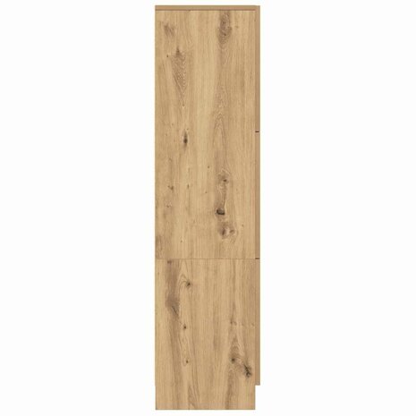 Hoge Kast artisanaal eikenkleurig 31.5 x 32 x 124 cm 7