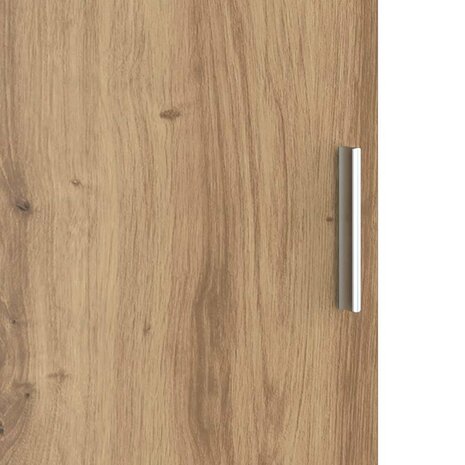 Hoge Kast artisanaal eikenkleurig 31.5 x 32 x 124 cm 9