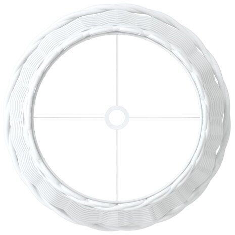 Lampenkap Ø25x17 cm wicker wit 5