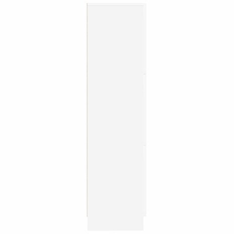 Hoge Kast Wit 31.5 x 32 x 124 cm Bewerkt hout 7