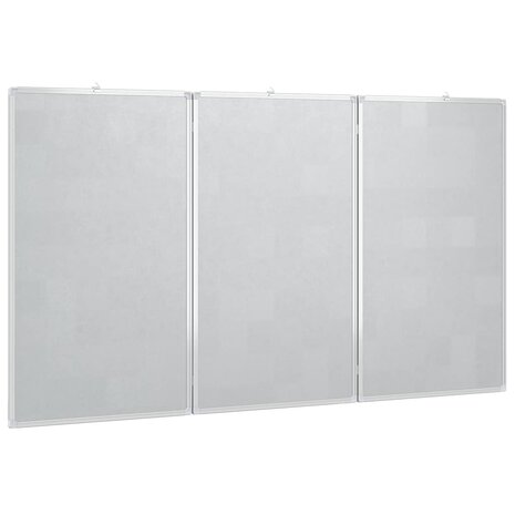 Whiteboard magnetisch inklapbaar 150x100x1,7 cm aluminium 4