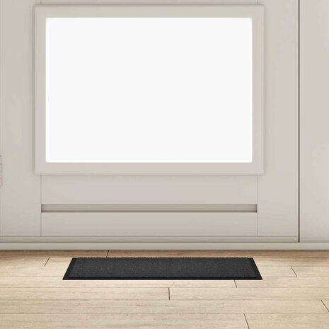 Deurmat Antraciet 40 x 60 cm Teddy Stof 1
