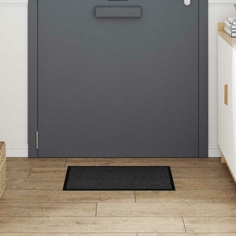 Deurmat Antraciet 40 x 60 cm Teddy Stof 3