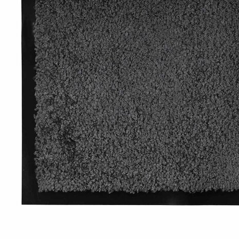 Deurmat Antraciet 40 x 60 cm Teddy Stof 4