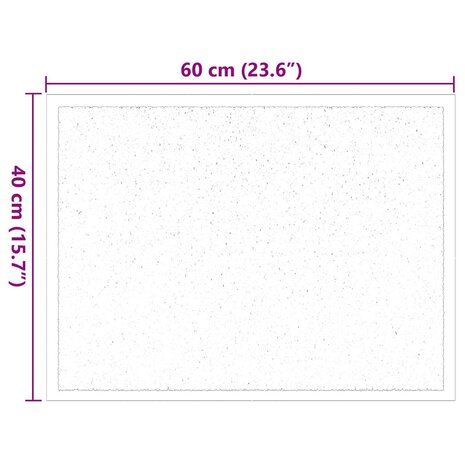 Deurmat Antraciet 40 x 60 cm Teddy Stof 7
