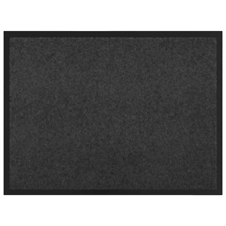Deurmat Antraciet 60 x 80 cm Teddy Stof 2