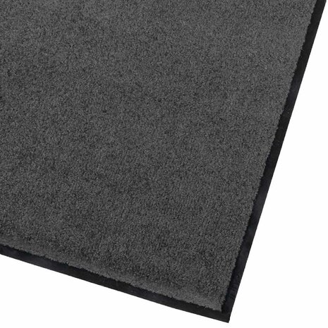 Deurmat Antraciet 60 x 80 cm Teddy Stof 4