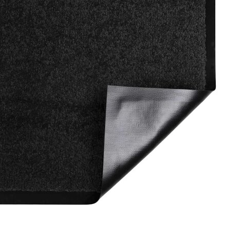 Deurmat Zwart 40 x 60 cm Teddy Stof 5