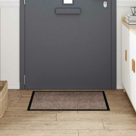 Deurmat Beige 60 x 80 cm Teddy Stof 3