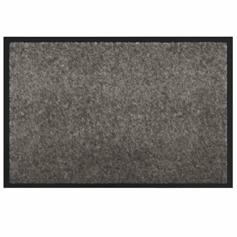 Deurmat Lichtgrijs 40 x 60 cm Teddy Stof 2