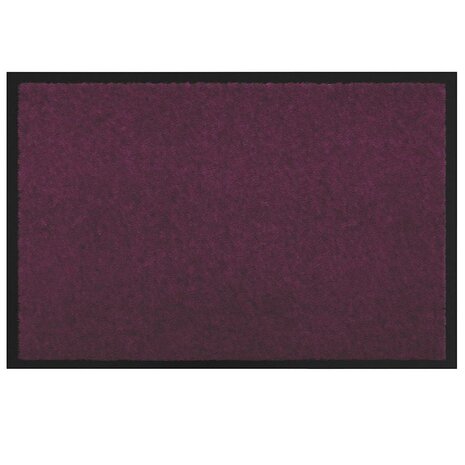Deurmat Bordeauxrood 40 x 60 cm Teddy Stof 2