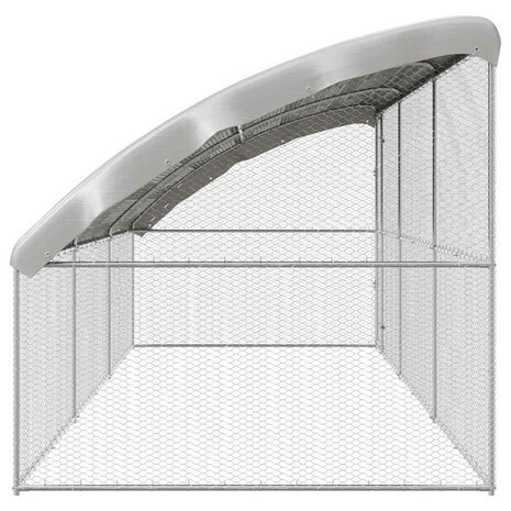 Kippenhok Zilver 600 x 200 x 198.5 cm Gegalvaniseerd staal 5