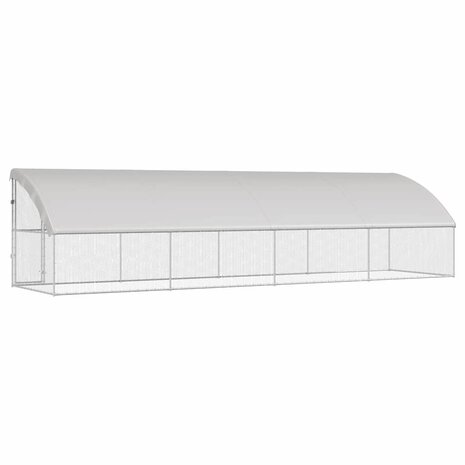 Kippenhok Zilver 800 x 200 x 198.5 cm Gegalvaniseerd staal 6