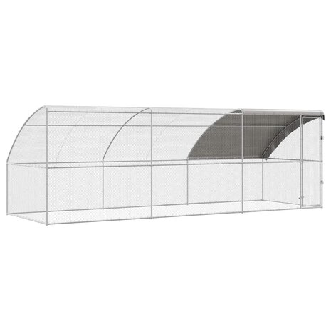 Kippenhok Zilver 600 x 200 x 198.5 cm Gegalvaniseerd staal 2
