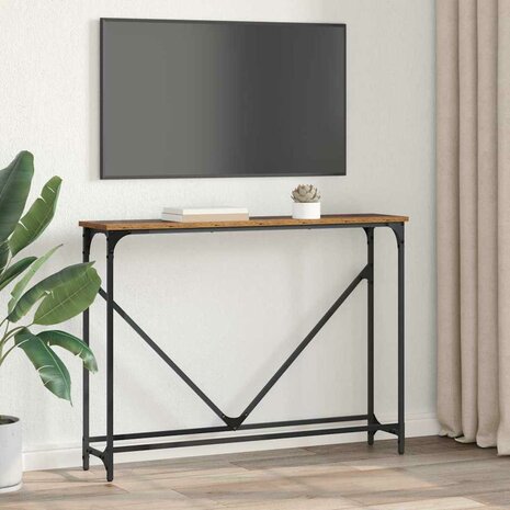 Wandtafel Oud hout 102 x 22.5 x 75 cm Bewerkt hout 4