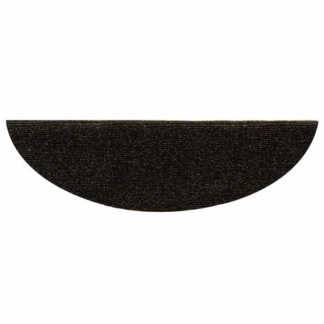 Trapmatten Zelfklevend 5 stuks 56x17x3 cm Donkerbruin Halfrond 5