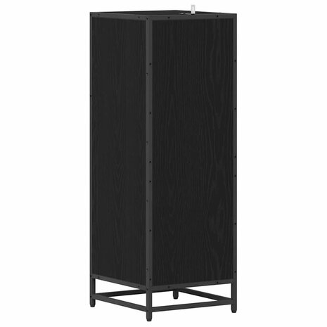 Badkamermeubelset Zwart Eiken 35 x 37,5 x 100 cm Bewerkt hout 7